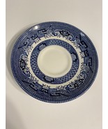 VTG 6 BLUE WILLOW, STAMPED CHURCHILL ENGLAND, MADE IN ENGLAND 5.5” SAUCERS - $15.90