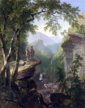 Art Giclee Printed Oil Painting Print Kindred Spirits Classical landscape Canvas - £8.17 GBP+