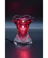 Electric Wax Tart/Oil Warmer Red w/Hearts &amp; Free Oil &amp; Free Shipping - $15.99