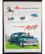 1947 Mercury Town Sedan Magazine Print Ad More of Everything You Want - $6.93