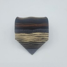 Mens Haggar clothing co. Neck tie, Tan and Blue, measurements are 57in x 4in - £7.98 GBP
