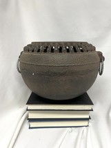 Vintage Chinese iron censer Urn pot - hong kong wabi sabi planter footed - £87.79 GBP