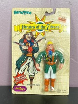 Just Toys Bend Ems Pirates of the 7 seas Jewel Eye Jack 1992 New Vintage - £9.46 GBP