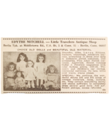 1967 Little Travelers Antique Shop Advertisement Conn Edythe Mitchell F13B - $28.11 CAD