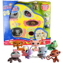 Yr 2007 LPS Carry Case w/ Iguana, Cat, Pig, Butterfly, Dacshund, Spider &amp; Monkey - £84.14 GBP