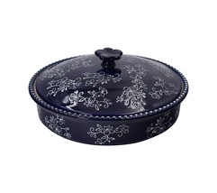 Temp-tations Floral Lace Covered Pie Plate with Figural Knob - $43.64