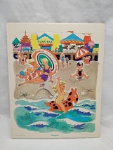Vintage Playskool Children On A Beach Tray Puzzle Golden Press 80-12c - $14.85