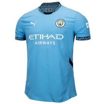 Puma Manchester City 24/25 Authentic Home Jersey Men&#39;s Soccer T-Shirts 7... - $197.91