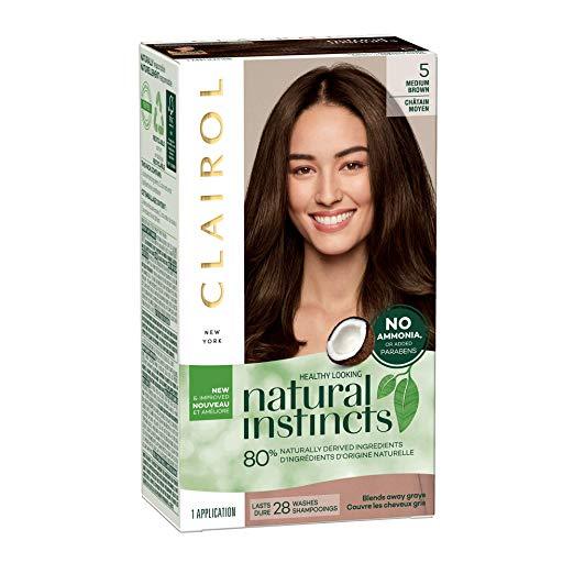 Clairol Natural Instincts Clairol Non-Permanent Hair Color- 5 Medium Brown-1 Kit - £14.69 GBP