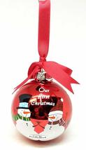 Glass Ball Ornament 3 inches (1ST Christmas RED) - $17.50