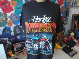 Vintage 1987 Harley Davidson Motorcycles Softail T-Shirt XL - $163.35