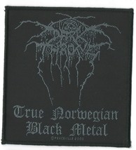 Darkthrone True Norwegian Black Metal  Sew On Woven Patch 4&quot; X 4 1/4&quot; - £4.53 GBP