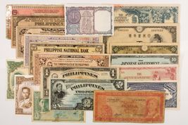 Note Dell&#39;Asia. India, Giappone, Filippine E Thailandia. Lotto Di 19 Note. - $130.03