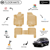 Custom Molded Rubber Floor Mat for Hyundai Santa Fe 2006 - 2012 Beige - £76.90 GBP