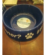 #When&#39;s Dinner? Round Pet Greenbrier Kennel Pound Bowl - $15.72