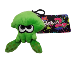 Splatoon 2 Green Squid 5 Inch Keychain Plush - £10.91 GBP