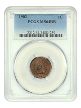 1902 1C Pcgs MS64RB - £148.27 GBP