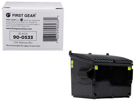Refuse Trash Bin Black 1/34 Diecast Model First Gear - £18.72 GBP