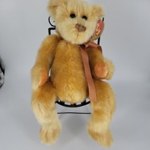 TY Classic Teddy  Bear 13&quot; 2000 JEEVES Plush Stuffed Animal Gold Colorful Nose - £11.03 GBP