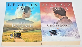 Lot of 2 Amish Novels by Beverly Lewis The Postcard &amp; The Crossroad - £7.85 GBP