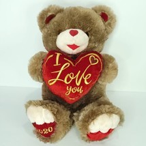 Dan Dee Sweetheart Teddy 2020 I Love You Plush Stuffed Animal Valentine Day  20” - £25.31 GBP