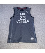 Air Jordan Jersey Youth Size XL 13-15yrs #23 Grey Basketball Stitched Since 1982 - $29.99