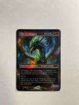 The Ur-Dragon - Foil Custom sticker on MTG bulk card. - £3.94 GBP