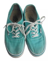 Vans TC7H Unisex M5.5 W7 Canvas Low Top Sneakers Teal Blue Casual Skate ... - $16.03