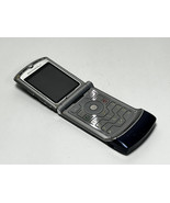 Motorola Flip Phone RAZR V3a Blue UNTESTED - $19.79