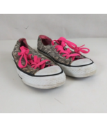 Converse All Star Glittery Hearts Zebra Stripe Sneakers Women&#39;s 8 Men&#39;s 6 - $21.69 CAD