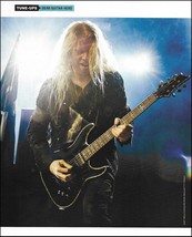 Jeff Loomis with his Schecter guitar 8 x 11 pin-up photo + article - £3.30 GBP