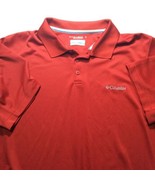 Columbia Mens Large L Omni Wick Red Polo Short Sleeve Shirts GUC - £6.73 GBP