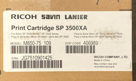 Genuine Ricoh Savin Lanier SP 3500XA Print Cartridge Black 406989 New - £55.91 GBP
