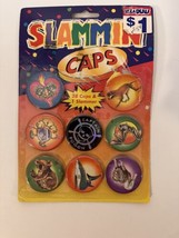 Vtg 1995 Slammin&#39; Caps Captain Poison 25 Caps 1 Slammer - $24.14