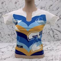 Women&#39;s Azzure White | Blue | Sky | Wheat Short Sleeve Tee Shirt NWT - $908.77 MXN