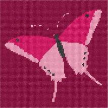 Pepita Needlepoint kit: Simple Butterfly, 7&quot; x 7&quot; - $50.00+