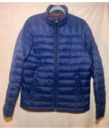 Dockers Down Men SZ S Packable Puffer Jacket Navy Blue Classic Ultra Lof... - $24.74