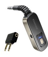 Bluetooth Receiver For Car, Noise Cancelling 3.5Mm Aux Bluetooth Car, Gold - £17.34 GBP