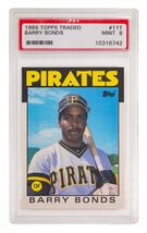 1986 Topps Barry Bonds Carta Rookie #11T Valutata Da PSA Come Mint 9 - $117.14 CAD