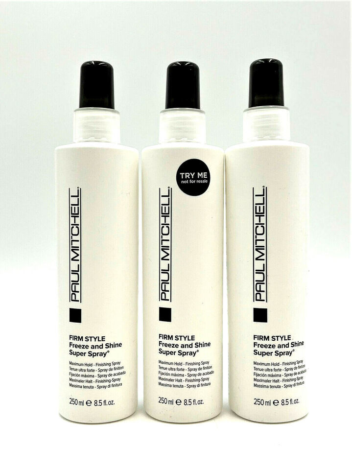 Paul Mitchell Firm Style Freeze & Shine Super Spray Maximum Hold 8.5 oz-3 Pack - £33.19 GBP