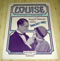 Maurice Chevalier Innocents of Paris Sheet Music - Louise (1929) - $12.25