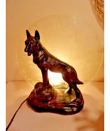 Vintage Lamp Chalk Dog Rin Tin Tin 1954 - £194.63 GBP