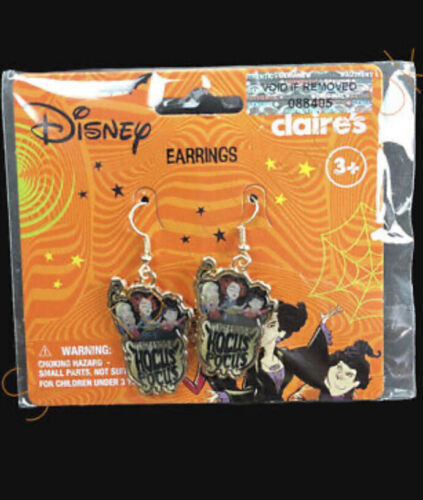Disney Claire’s Halloween Hocus Pocus Sanderson Sisters Dangle Earrings NEW - $14.87