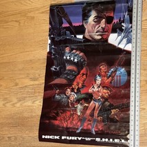 Rolled 1988 Nick Fury Agent Of Shield Marvel Comics Promo Advertising Poster - £11.83 GBP