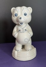 VINTAGE Eldon’s Porcelain Ware 8 1/2” Bear in PJs Coin Bank (USA) - £13.96 GBP