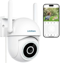 4MP Security Camera Outdoor Outdoor Security Cameras with 360° PTZ 2.4G Wifi Cam - £60.56 GBP