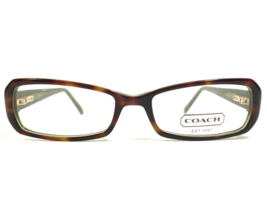 Coach Eyeglasses Frames Kitty 2016 Tortoise Brown Green Rectangular 50-16-135 - $55.88