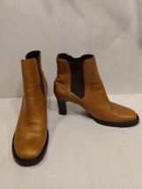 Cole Haan Country Leather Brown Heeled Vibram Sole Ankle Boots Size 9 B - $34.99