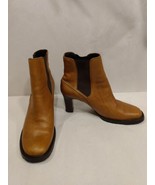 Cole Haan Country Leather Brown Heeled Vibram Sole Ankle Boots Size 9 B - $34.99