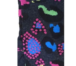 Funky Wild Animal Print PAISLEY KNEE SOCKS Cheetah Leopard BLACK MULTI-C... - £3.93 GBP